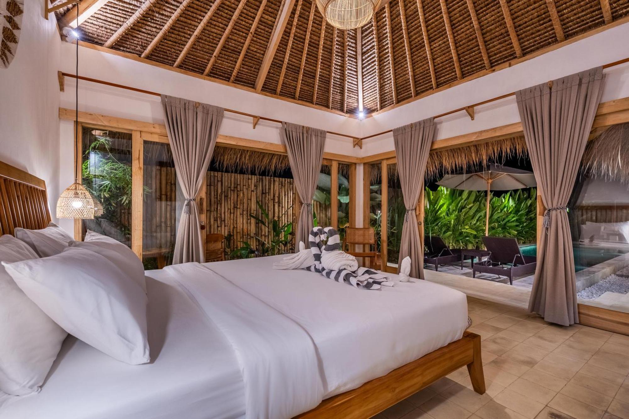 Villa Kelapa Kucing Gili Air Esterno foto