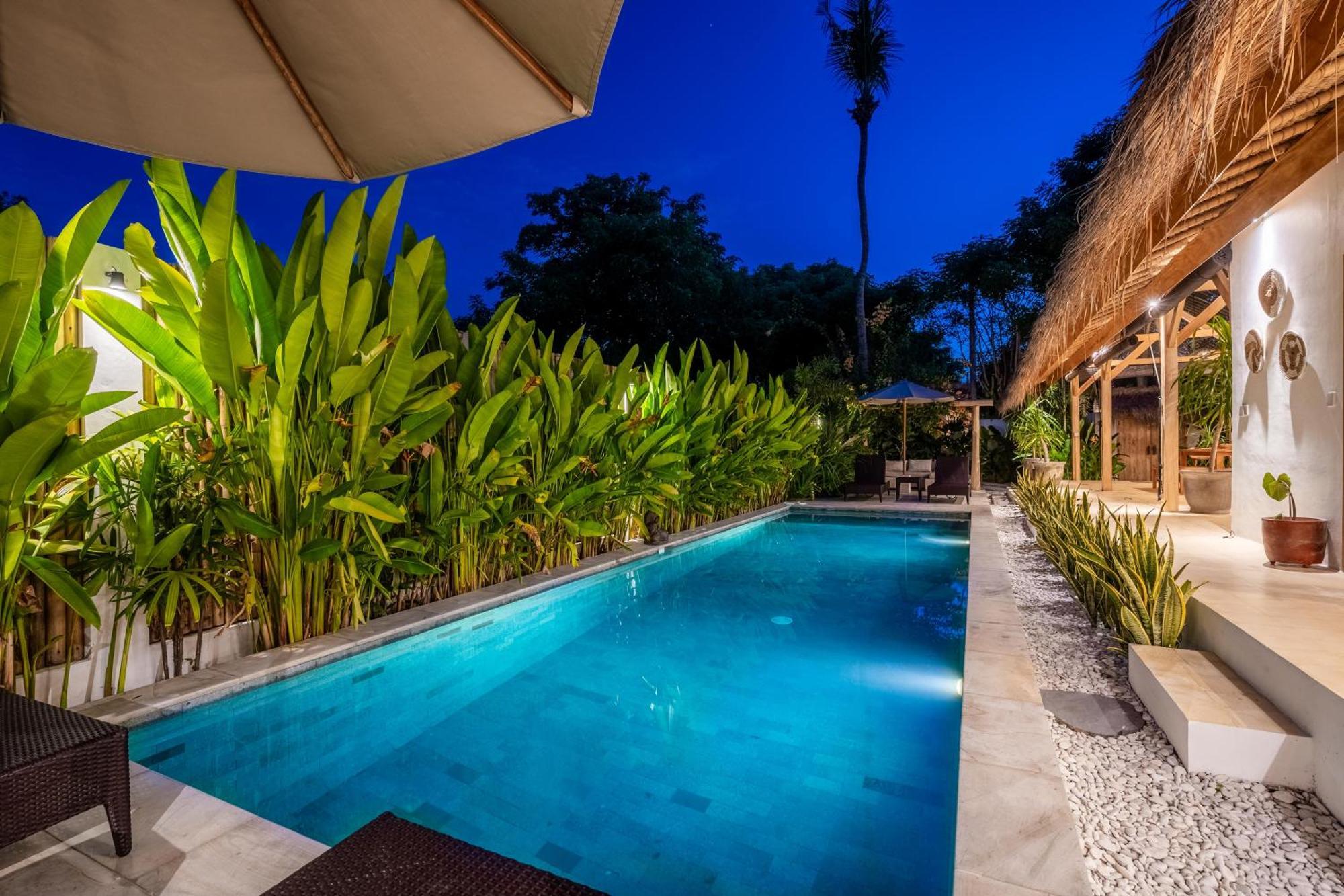 Villa Kelapa Kucing Gili Air Esterno foto