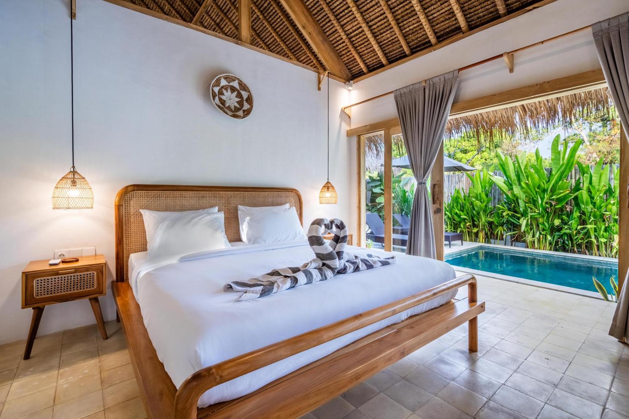 Villa Kelapa Kucing Gili Air Esterno foto